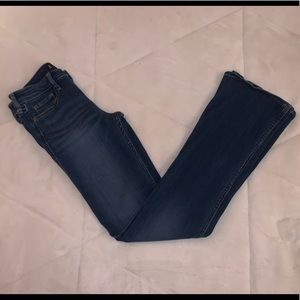 Low rise bootcut jeans